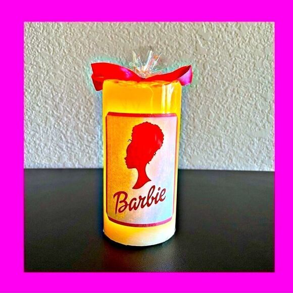NWOT. Barbie Flameless Battery Operated Candle. Barbie Fan will Love their Gift! - Picture 1 of 6